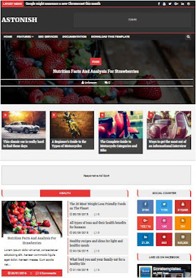 Astonish Adsense Responsive Blogger Templates Without Footer Credit
