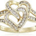  BEST TWO HEART BEAUTIFUL RING FOR FEMALES