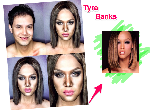 Maquiador se Transforma na Tyra Banks