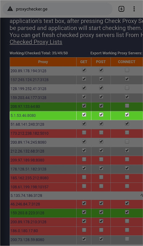 Contentisi - Proxy List Checked