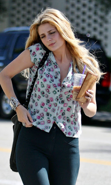 Mischa Barton walks at Beverly Hills