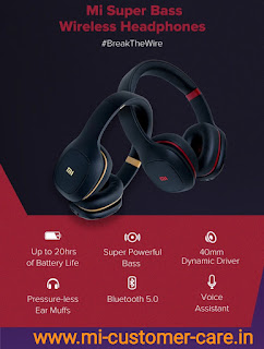 What is the price of MI super bass wireless headphones?