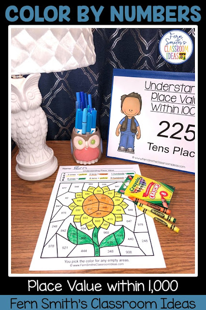 Click Here to Download This 2nd Grade Go Math 2.5 Place Value to 1,000 Bundle of Task Cards, Center Games, and Color By Numbers