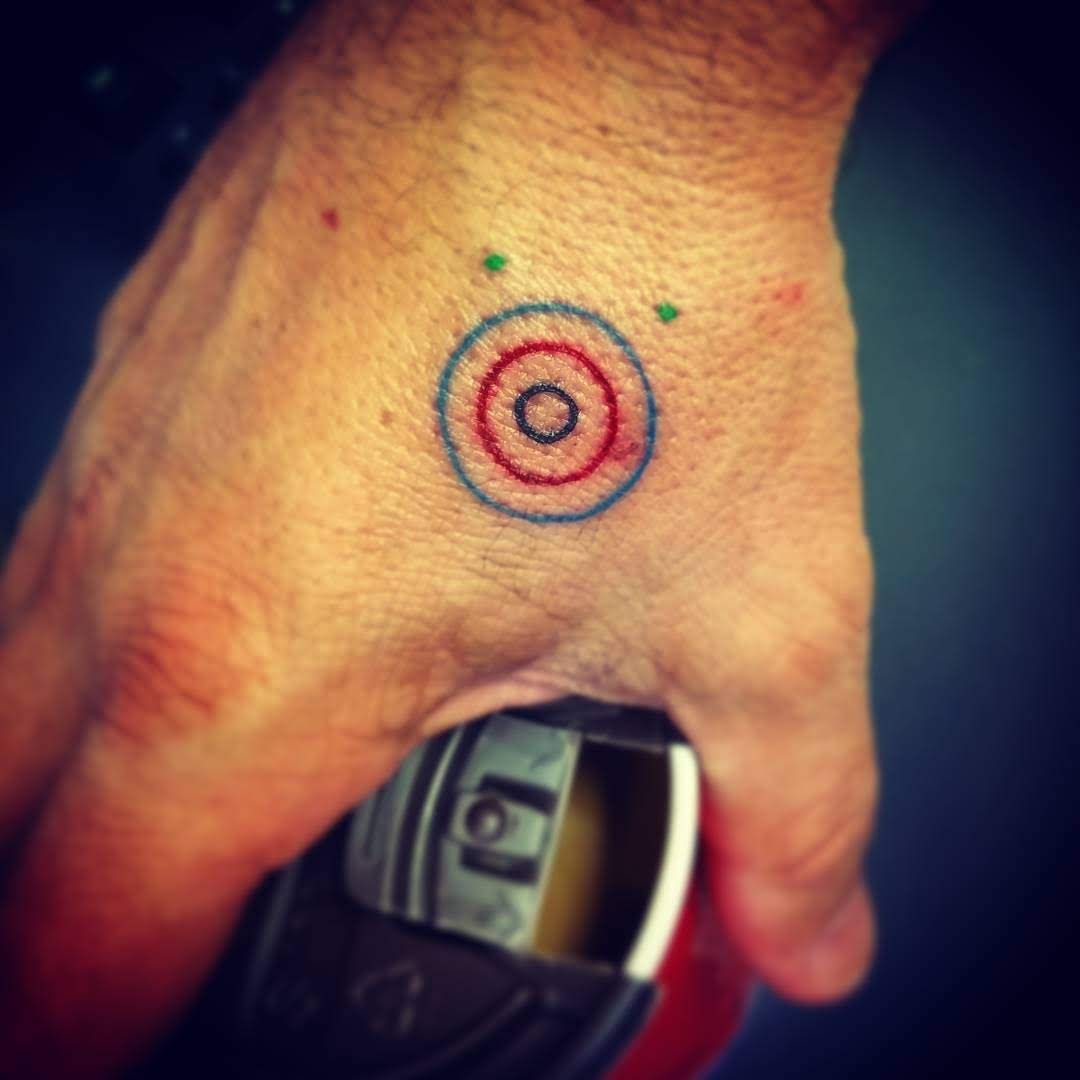 Small Bullseye Tattoo