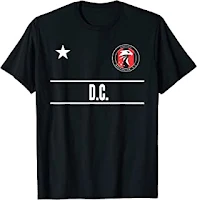 Washington D.C. Soccer Jersey Eagle Stripes - Fan Design T-Shirt