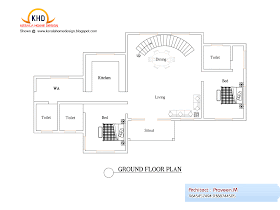 Home plan and elevation - 2906 Square Feet Home plan and elevation - 2906 Square Feet