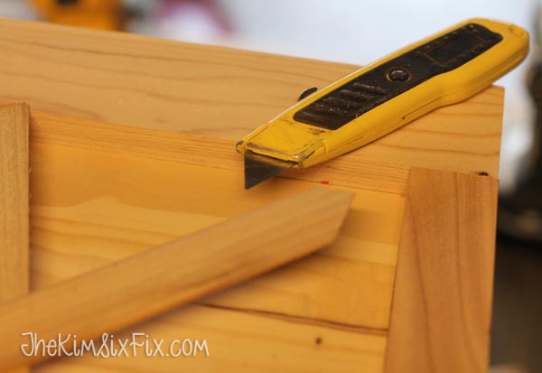 Cutting shims for cross bracing