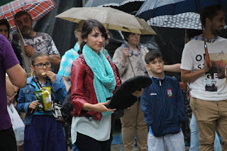 Campeonato de lanzamiento de chapela en las fiestas de Retuerto