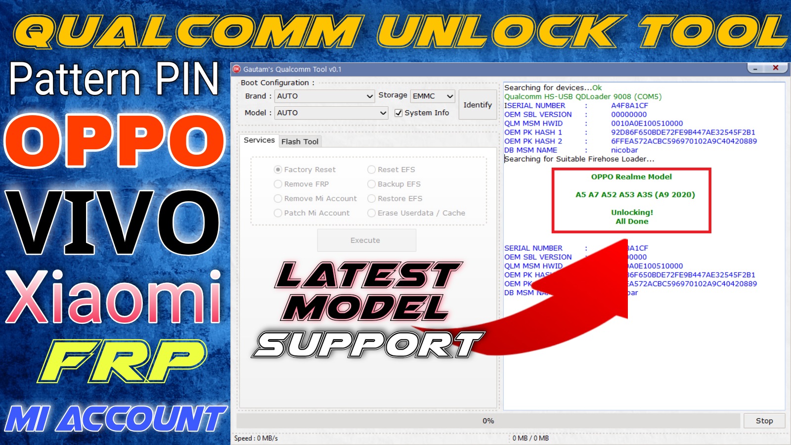 Mi Account Frp Qualcomm Unlock Tool Oppo Vivo Xiaomi Pattern Pin Unlock Star Mobile Care