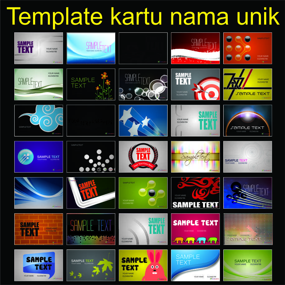 Pusat Desain Grafis: Template kartu nama unik