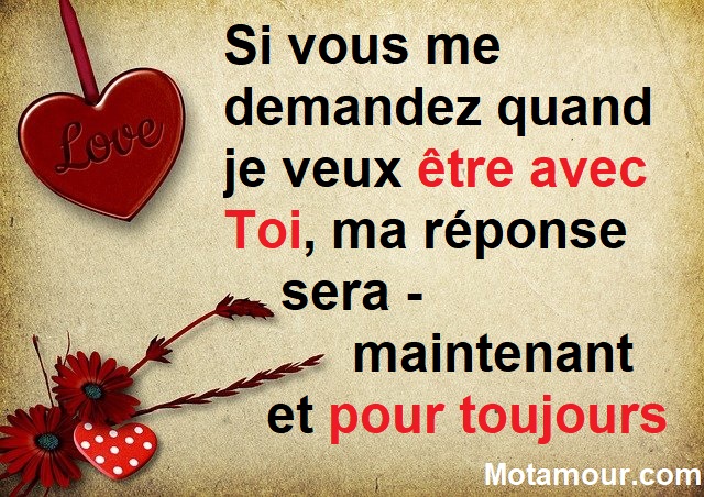 Mini Messages d'amour Je t'aime