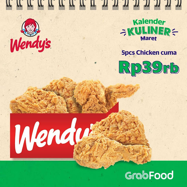 #Wendy's - #Promo Party Pack (5 pcs ayam) Wendys Hanya 39K (s.d 10 Maret 2019)