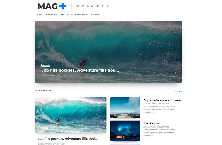 MagPlus Blogger Theme