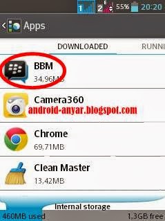 Untuk logout dari BBM , silakan tekan Hapus data atau Clear data .