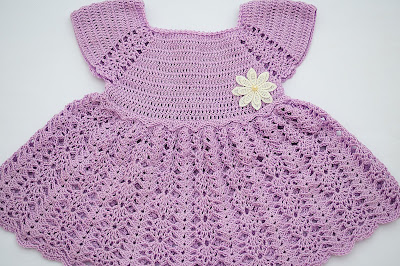 5 -Crochet Imagen Vestido con canesú morado a crochet muy fácil y sencillo por Majovel Crochet