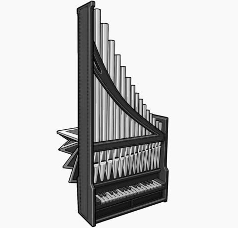 portative organ : European period instrument