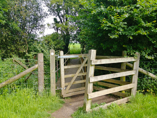 The footbridge mentioned in point 5 below