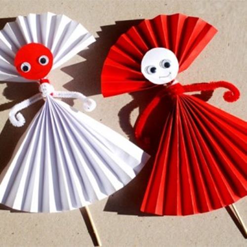 easy paper doll craft for kids