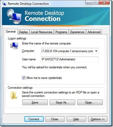 Remote Descktop Connection