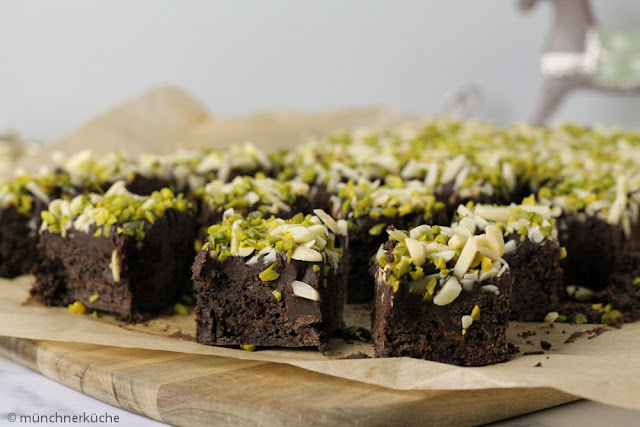 Verboten gute Spekulatiusbrownies mit Ganache.