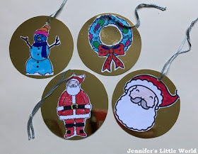 Homemade Christmas decorations with Twinkl resources