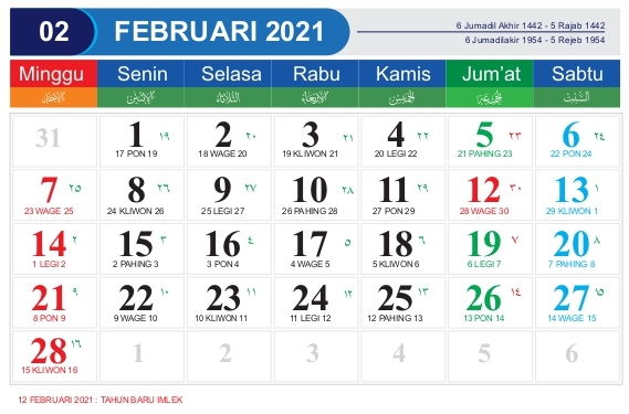 66 Kalender Jawa 2022  Cdr