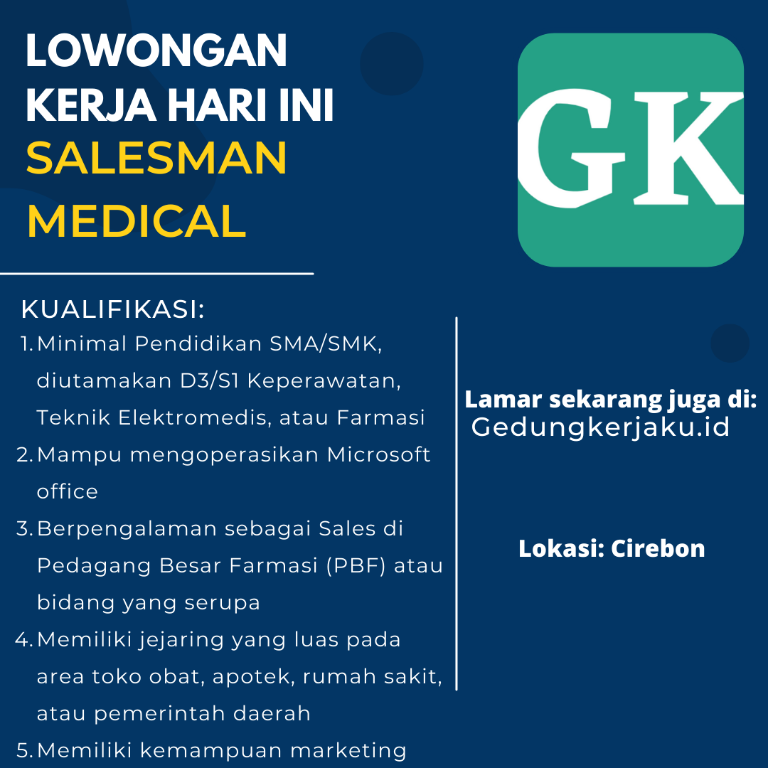 Lowongan Kerja Cirebon Jawa Barat PT Kimia Farma Trading & Distribution