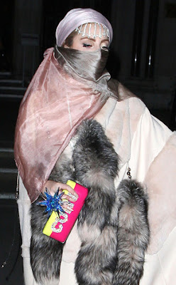 Lady Gaga fur burqa
