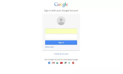 sign in with google account