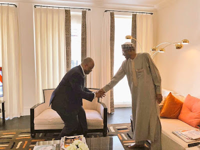 Godswill Akpabio meets president Buhari in London ahead of rumoured defection