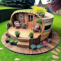 ideas de casas de madera para tu jardín, hechas con inteligencia artificial