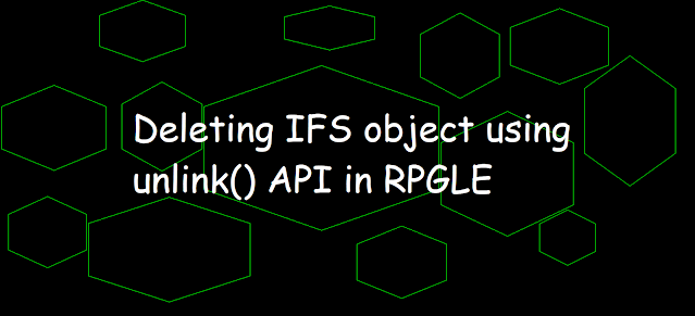 Deleting IFS object using unlink() API in RPGLE, delete ifs object, working with ifs in rpgiv,unlink(), ifs api in rpgle, c api in rpgle, unlink, weklnk, rmvlink, ibmi, as400, iseries, systemi, as400andsqltricks, as400 tutorial, ibmi tutorial