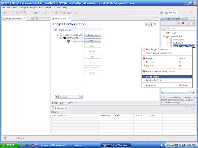 configure dsp processor