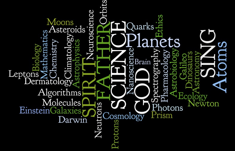 Sing of God and Science - ‘Wordle’ Icon