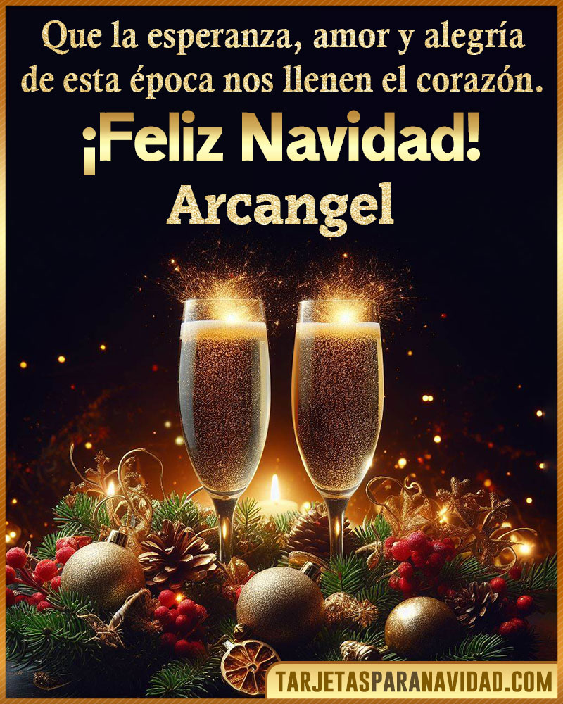 Tarjetitas de navidad para Arcangel