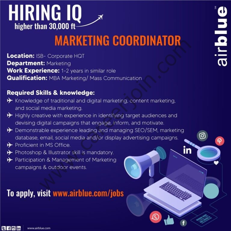 Jobs in AirBlue Pakistan