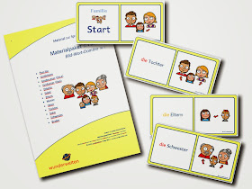 DaZ Material Familie - Bild-Wort-Domino zur Sprachförderung in der Grundschule kostenlos
