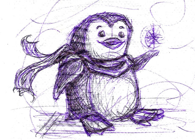 Penguin sketch - JFleming 2015