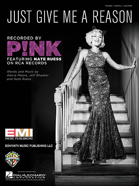 Piano Sheet Music: Pink - Just Give Me a Reason Piano ...