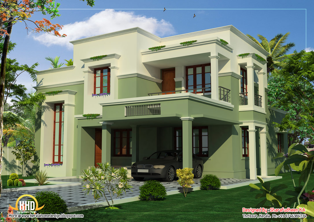  Double  story  house  2367 Sq Ft Indian  House  Plans 