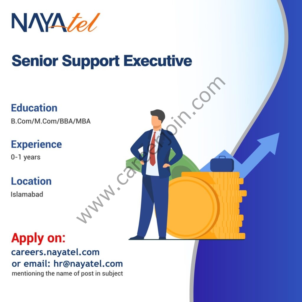 Nayatel Pakistan Jobs Senior Support Executive