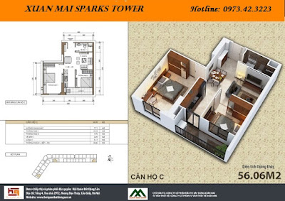 Căn hộ C Xuan Mai Sparks Tower