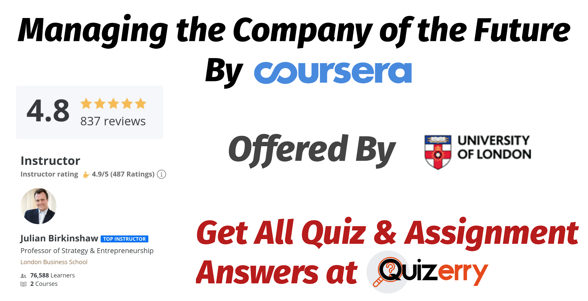 Managing The Company Of The Future Coursera Quiz Answers Quizerry