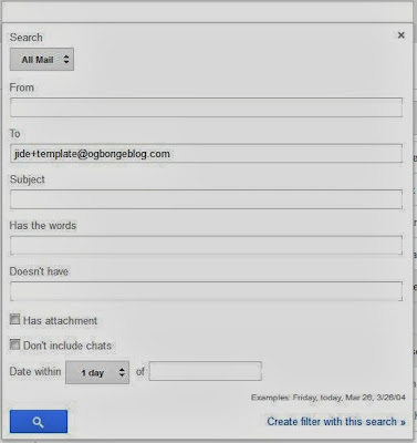 GMail filter options