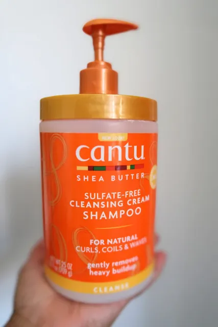 sulfate free cleansing cream shampoo, shampoo for coarse hair, cantu best products for curls