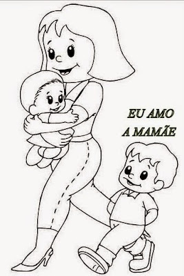 Dia Das Mães Para Colorir