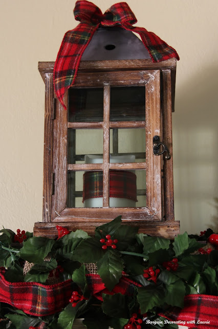 Christmas Mantel-Bargain Decorating with Laurie