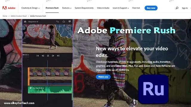 برنامج Adobe Premiere Rush تحرير الفيديو بالذكاء الاصطناعي - Artificial intelligence