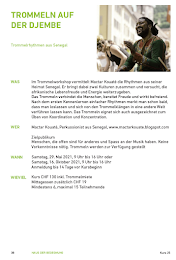 Trommelworkshop 29. Mai und 16. Oktober 2021