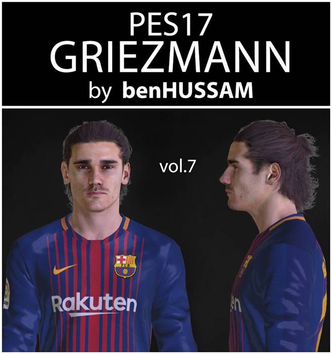 Antoine Griezmann Face with New Hair - PES 2017 - PES ...